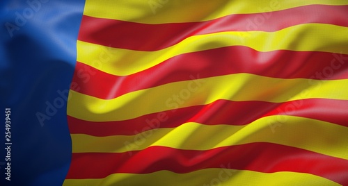 Bandera oficial de la Comunidad Valenciana, comunidad autónoma española.