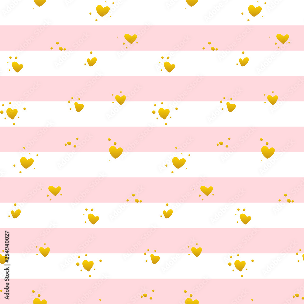 Pink Gold Striped Seamless Pattern Pink Gold Striped Seamless Pattern