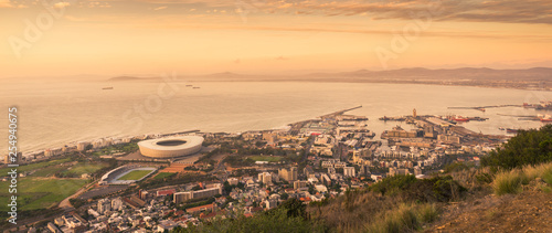 Green point , Cape town stadium at sunset, South Africa