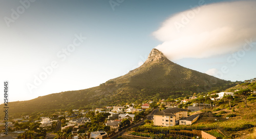 Lion's head mounain and cloud, Cape town, South Africa © AnneSophie