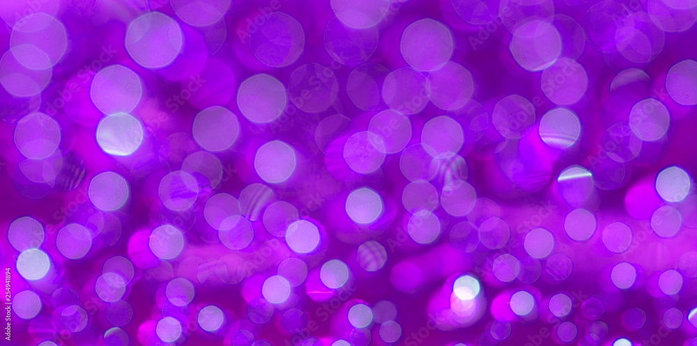 abstract background texture blurred defocused bright light, lens flare, shiny spots bokeh violet color