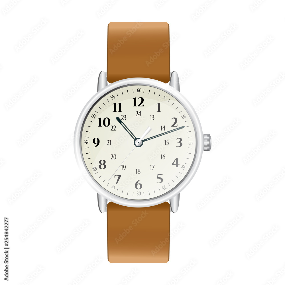 Classic and modern mens watches. Realistic illustration. Classic and modern mens watches. Realistic illustration.