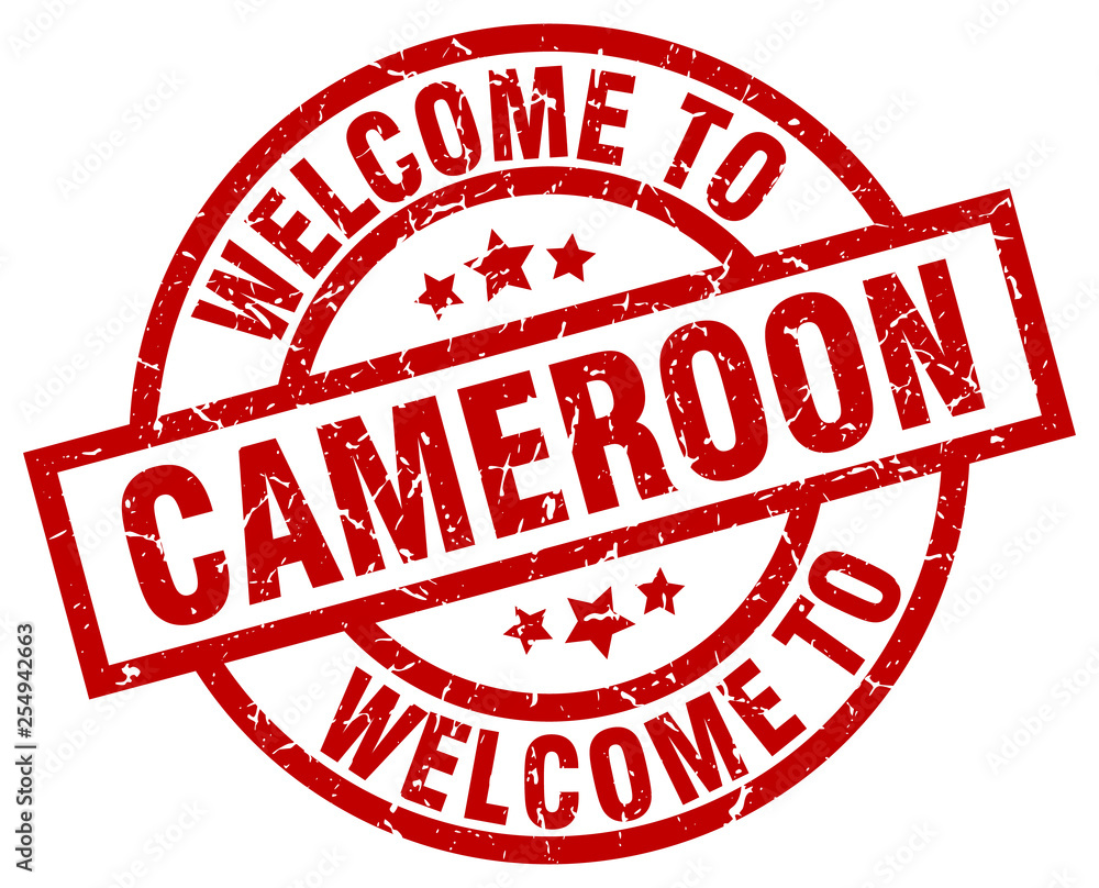 welcome to Cameroon red stamp welcome to Cameroon red stamp
