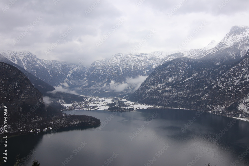 Hallstatter See Bergpanorama in Österreich Hallstatter See Bergpanorama in Österreich