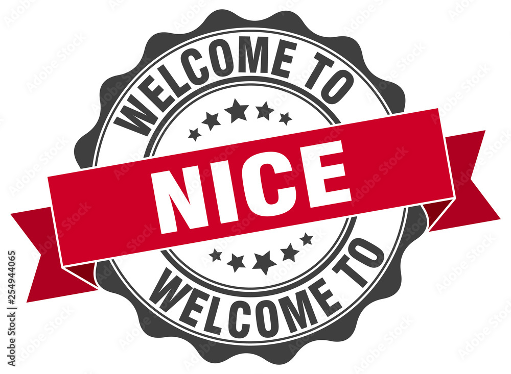 Obraz premium Nice round ribbon seal