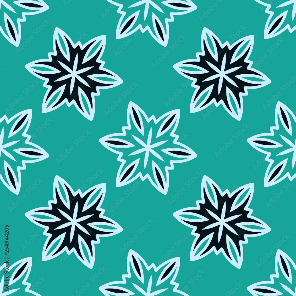 Obraz premium Bright seamless pattern with floral ornament.