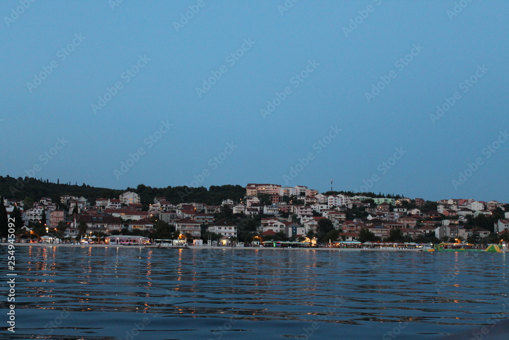 In the evening on the island of Ciovo Croatia In the evening on the island of Ciovo Croatia