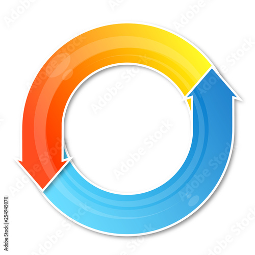 Heating and cooling arrows symbol