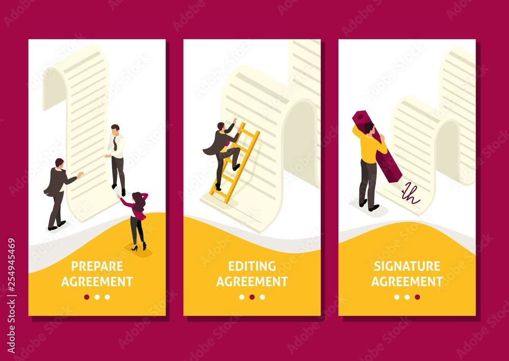 Φωτογραφία Isometric Business Agreement Partners