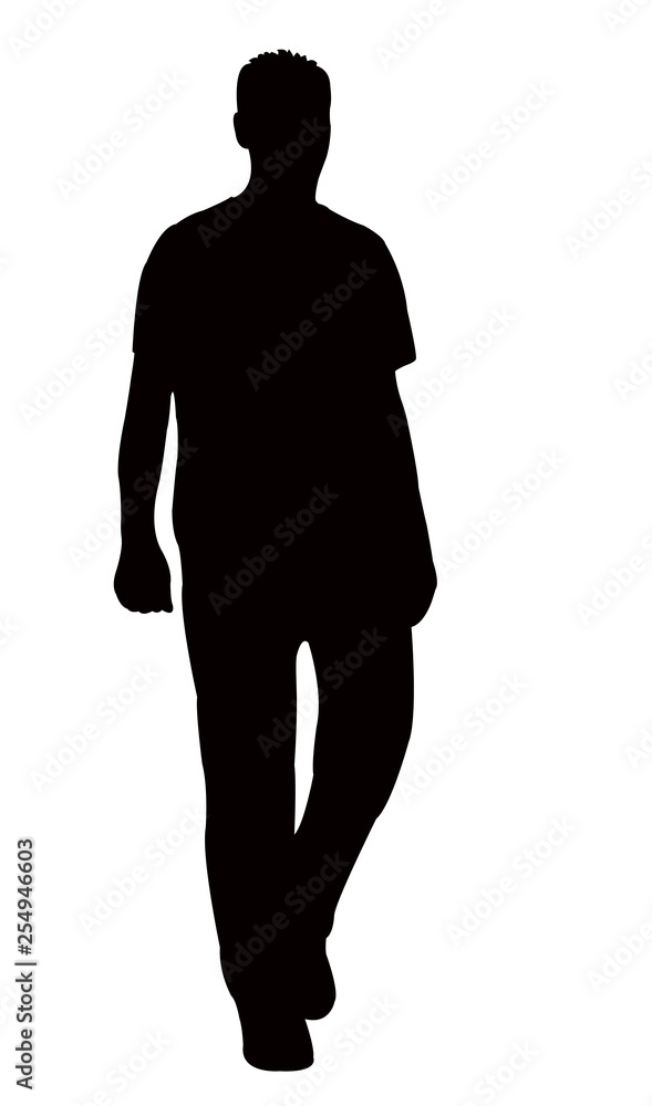 Obraz premium a man body silhouette vector