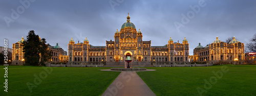 British Columbia Legislature Building at Dusk