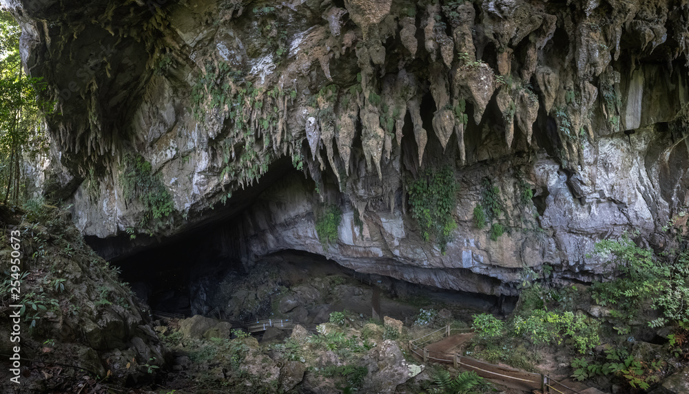 Entrance to Clearwater Cave, Mulu National Park, Borneo, Malaysia