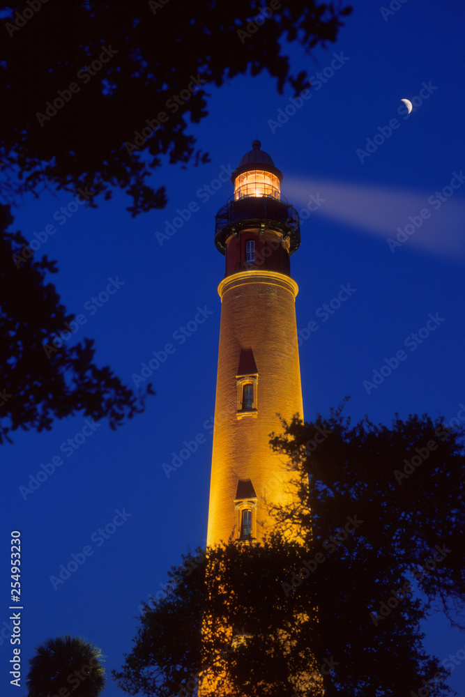 Ponce Inlet Lighthouse at Dusk, Florida