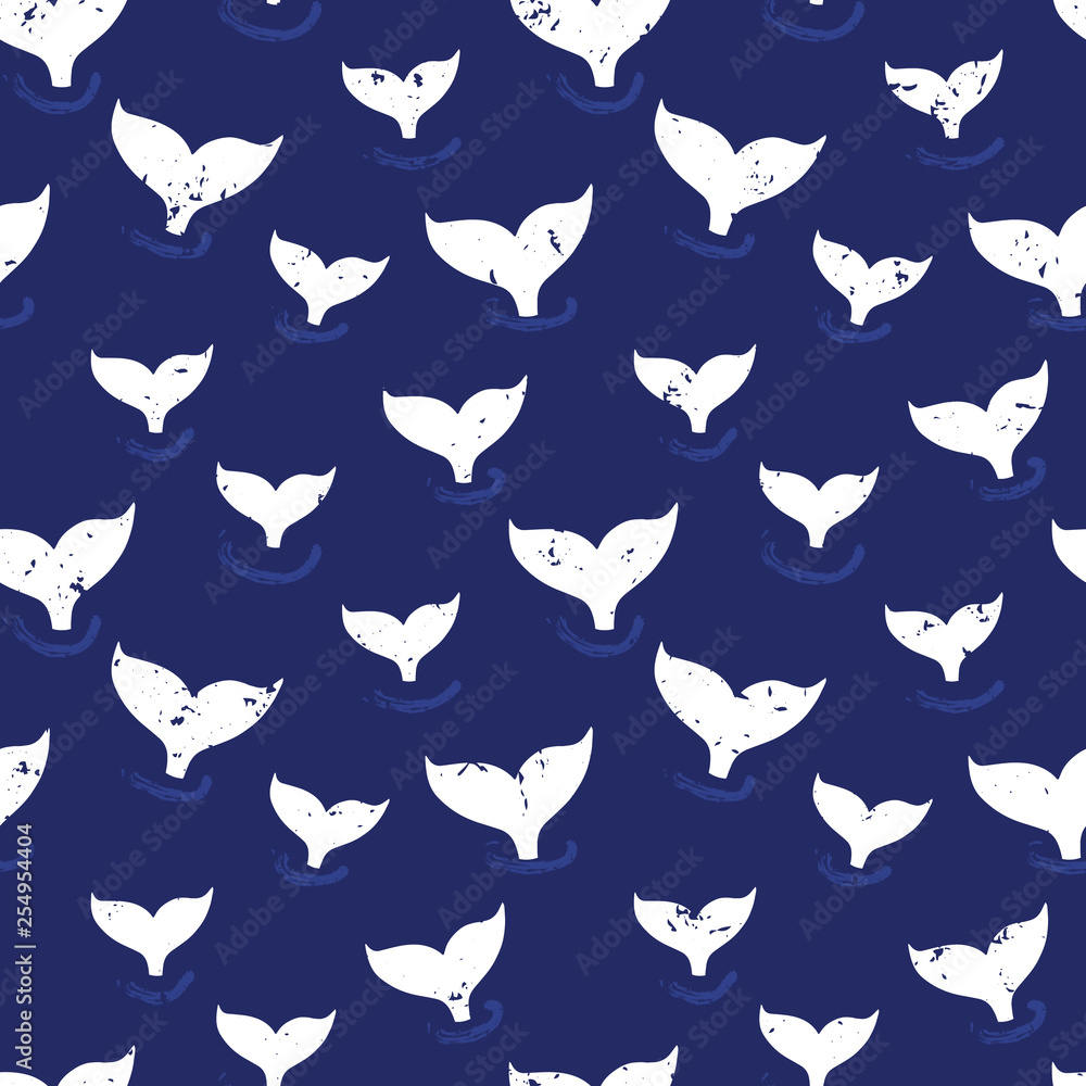 Blue Leopard Pattern Baby Seamless Fabric Design Pattern. Wrapping