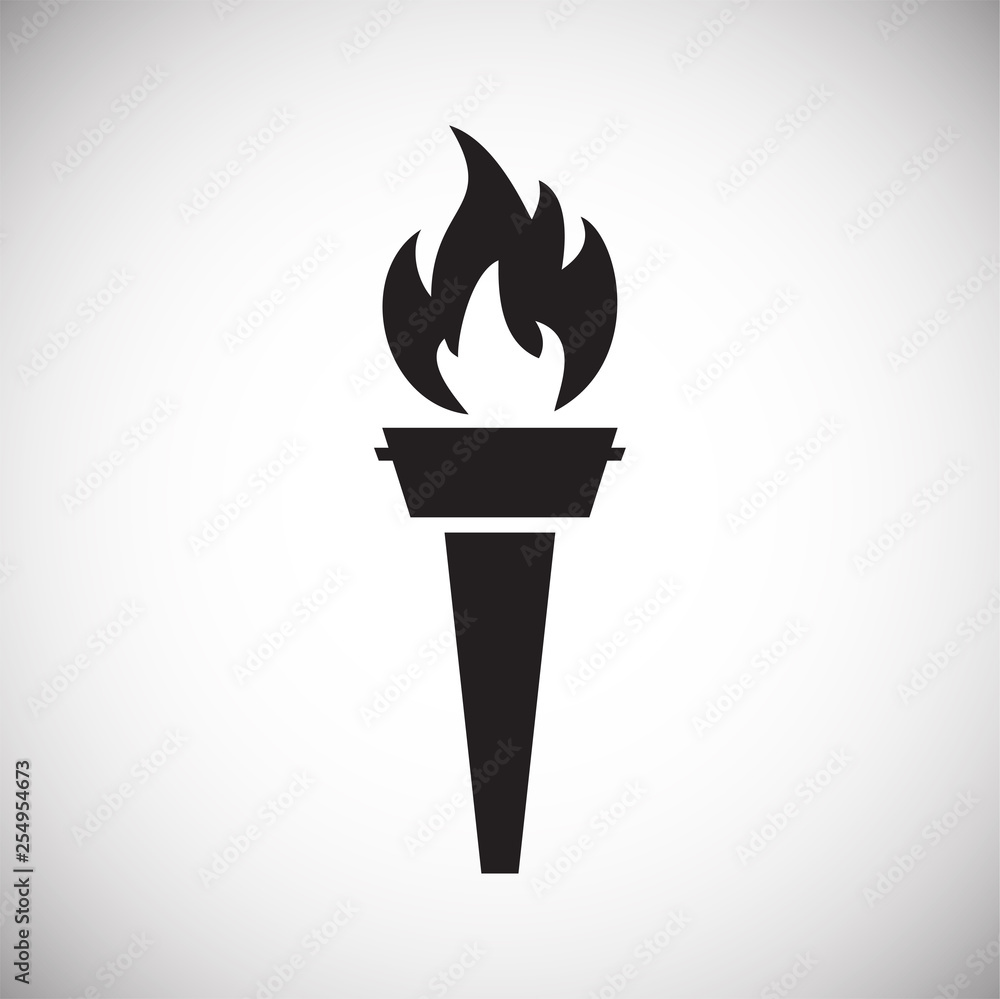 Torch icon on background for graphic and web design. Simple vector sign. Internet concept symbol for website button or mobile app. Torch icon on background for graphic and web design. Simple vector sign. Internet concept symbol for website button or mobile app.