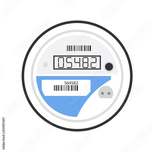 Electricity smart meter icon. Clipart image isolated on white background