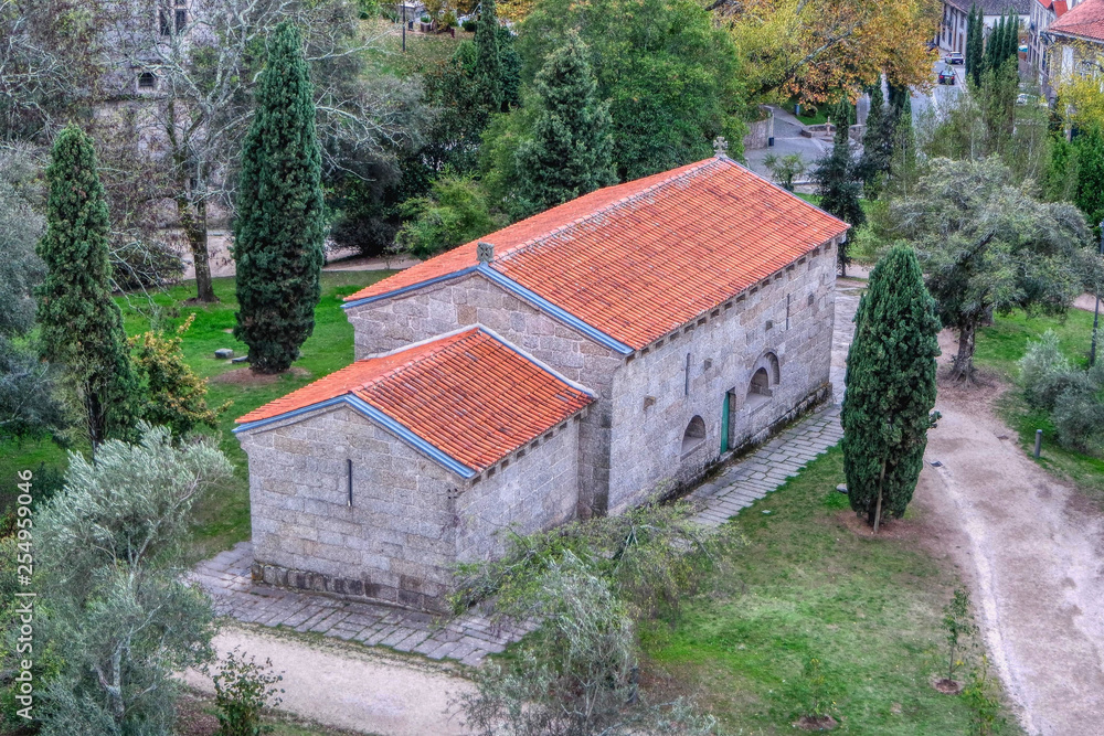 Church of the Archangel Michael (Igreja de Sao Miguel do Castelo) in Castle of Guimaraes, Portugal