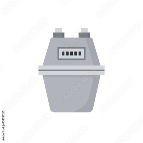 Domestic gas meter icon. Clipart image isolated on white background