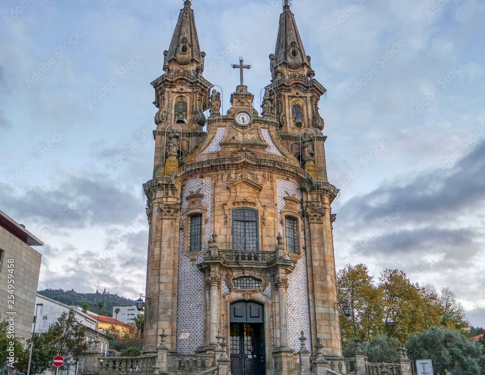 Igreja de Nossa Senhora da Consolacao e Dos Santos Passos (Sao Gualter Church) in Guimaraes, Portugal
