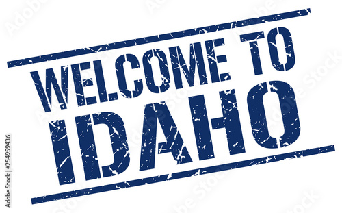 welcome to Idaho stamp