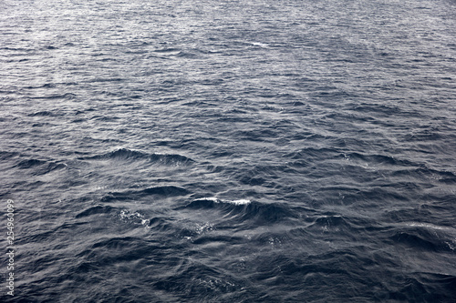Dark blue water surface at deep sea