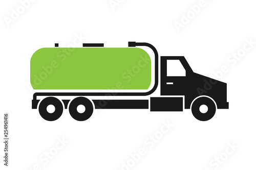 Septic tank truck icon. Clipart image isolated on white background