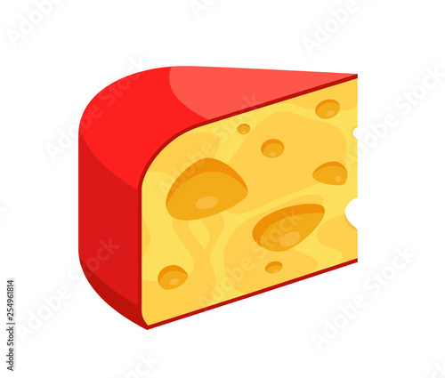 Cheese vector Icon, Triangl...