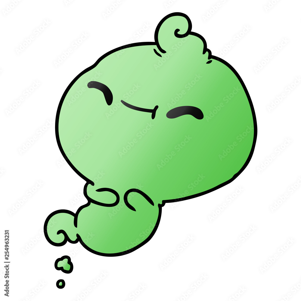 gradient cartoon of kawaii scary ghost gradient cartoon of kawaii scary ghost