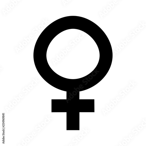 Female gender icon. Sex sign