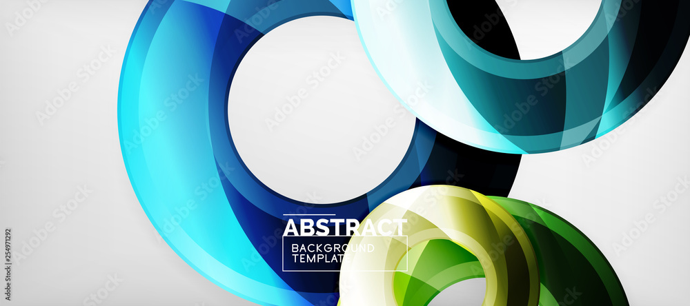 Modern geometric circles abstract background, colorful round shapes with shadow effects Modern geometric circles abstract background, colorful round shapes with shadow effects