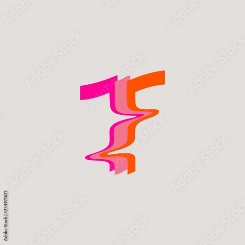 Free Download Logo with T Letter. Symbol for Modern Companies. Vector Illustration - GFXLoad