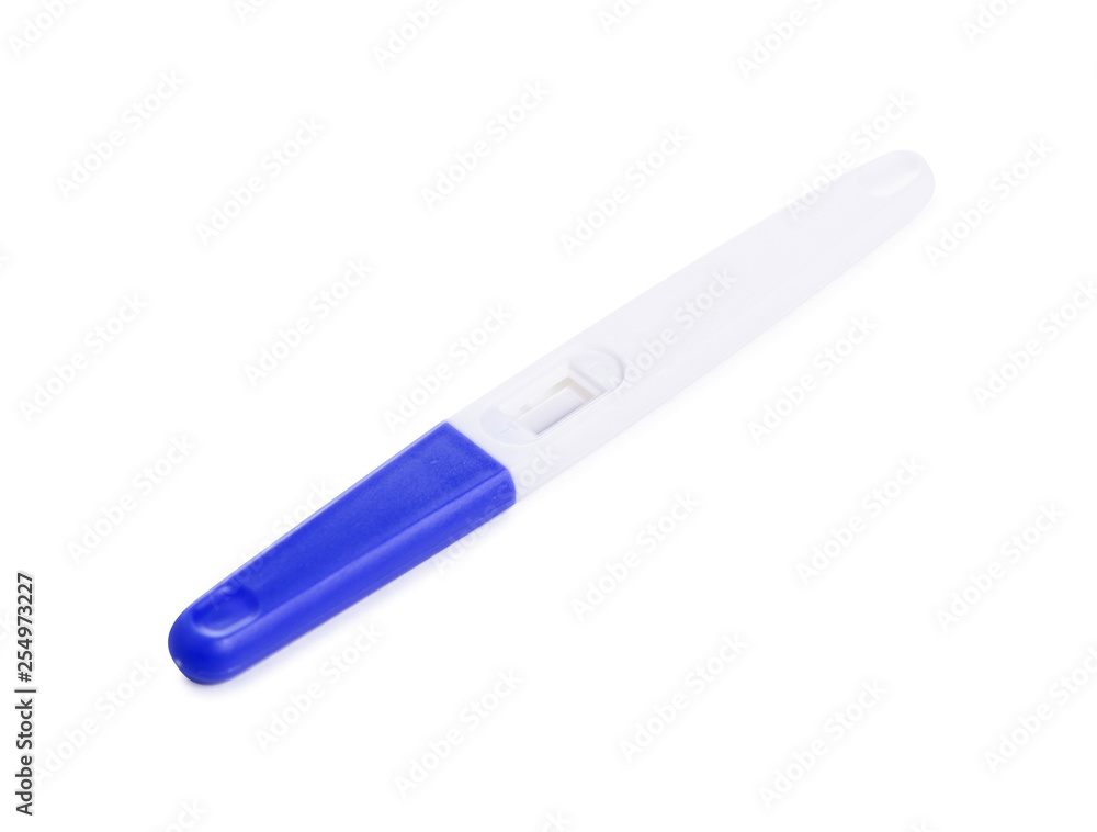 test for pregnancy on white background isolation test for pregnancy on white background isolation