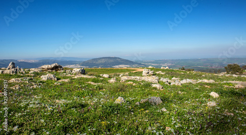 Canvastavla Mount Tabor view from mount Givat Ha moreh
