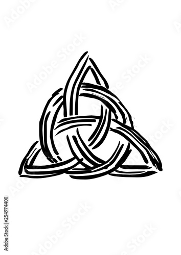 Celtic knot. Tribal symbol in celtic style. Vector illustration.