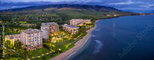 Maui resorts next to beach photo