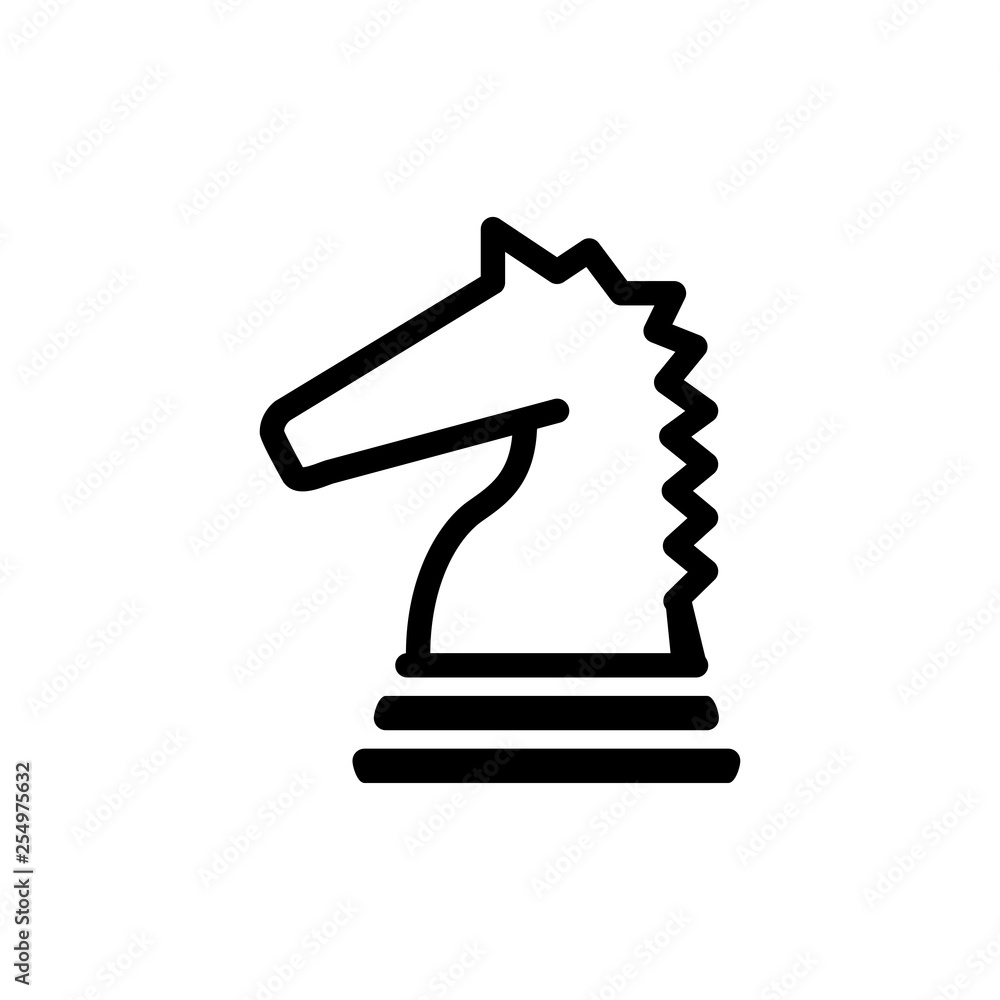 Chess horse icon. Strategy sign Chess horse icon. Strategy sign