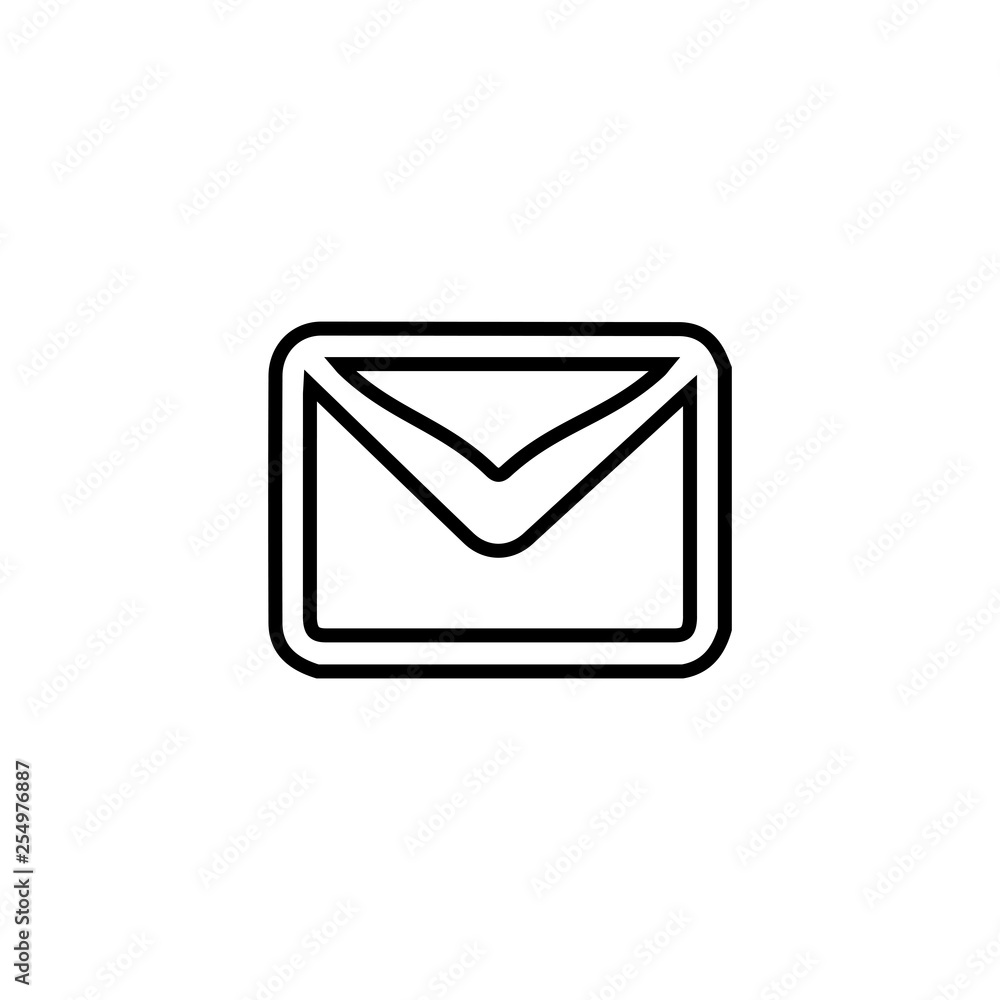Letter icon. Business card sign Letter icon. Business card sign