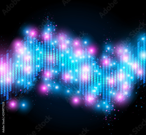 Wallpaper Mural Equalizer on abstract technology background Torontodigital.ca