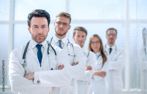 team of therapists standing in the hallway