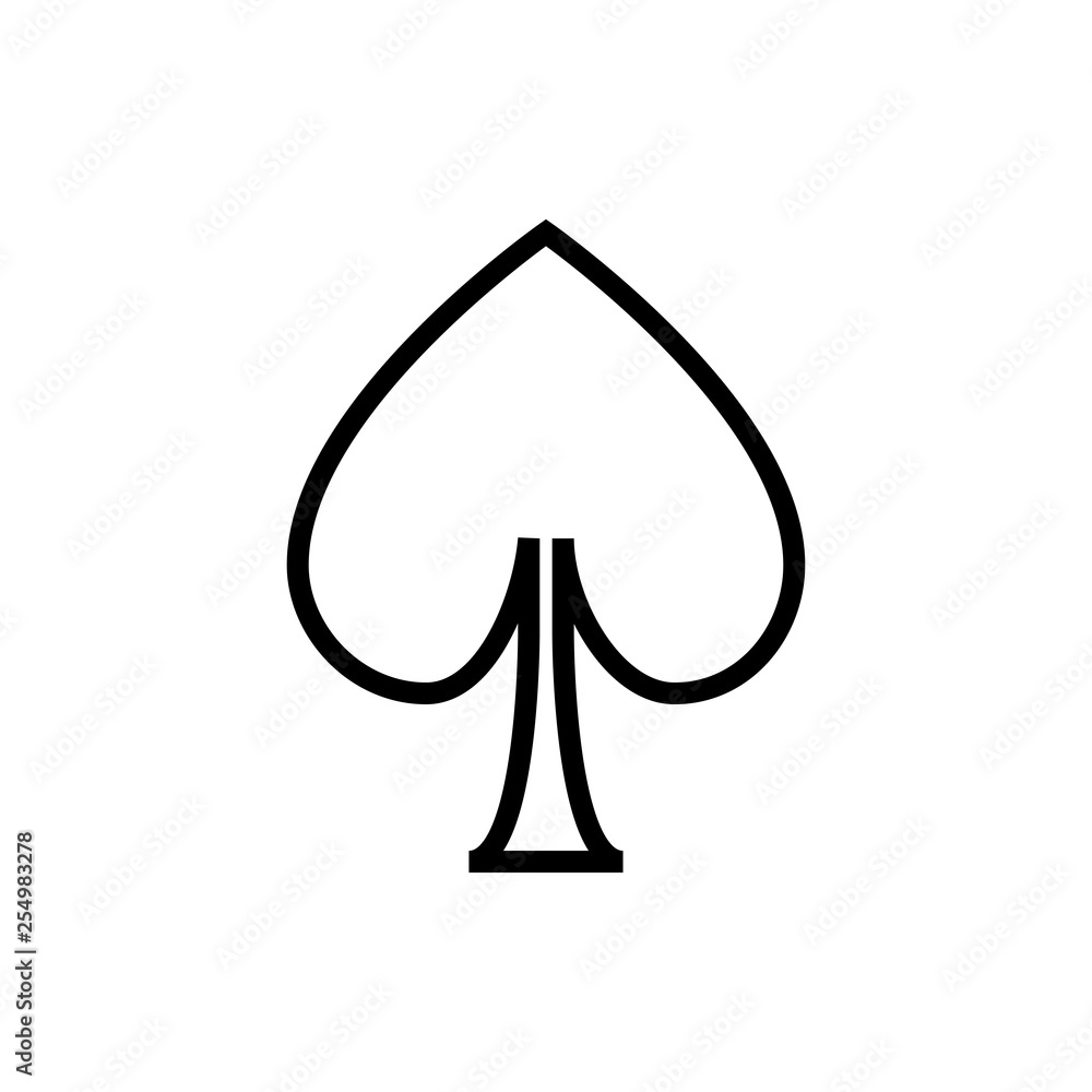 Fototapeta premium Ace game card icon. Casino sign
