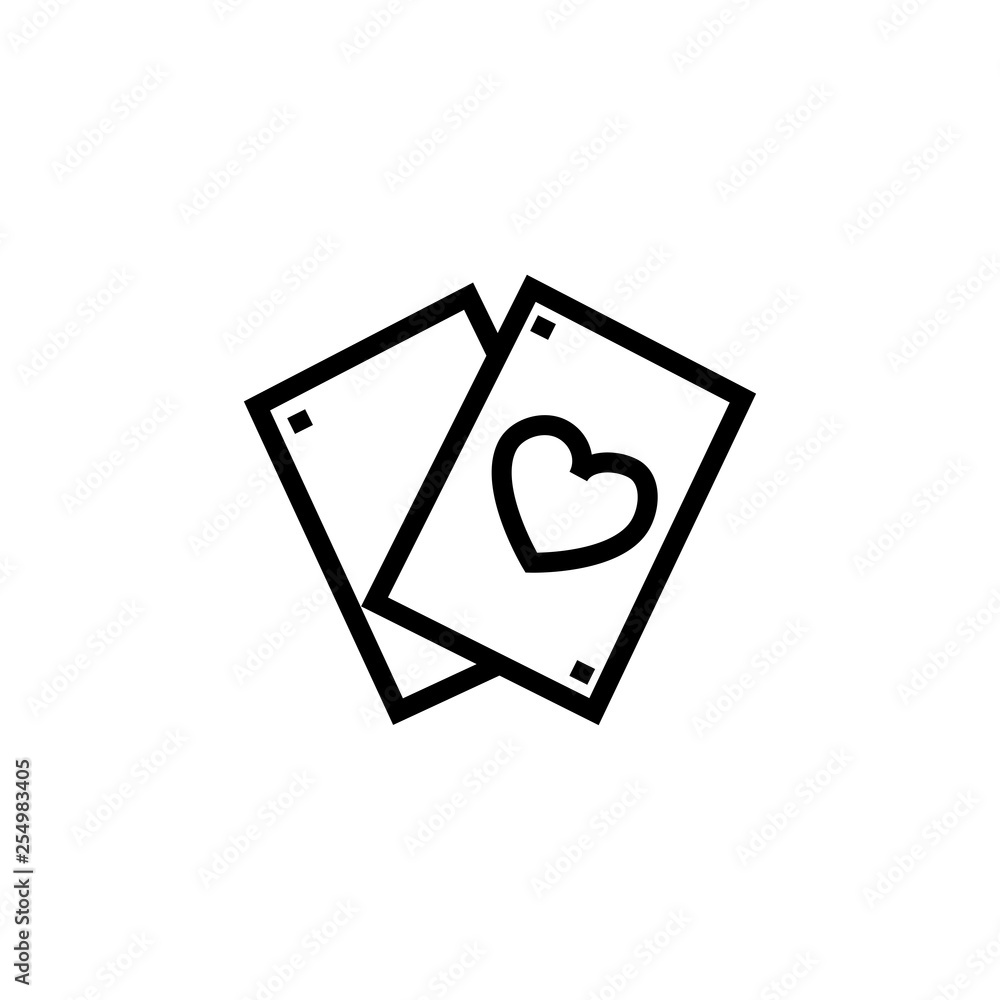 Ace game card icon. Casino sign Ace game card icon. Casino sign