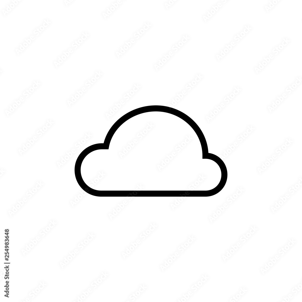 Cloud icon. File sync sign Cloud icon. File sync sign
