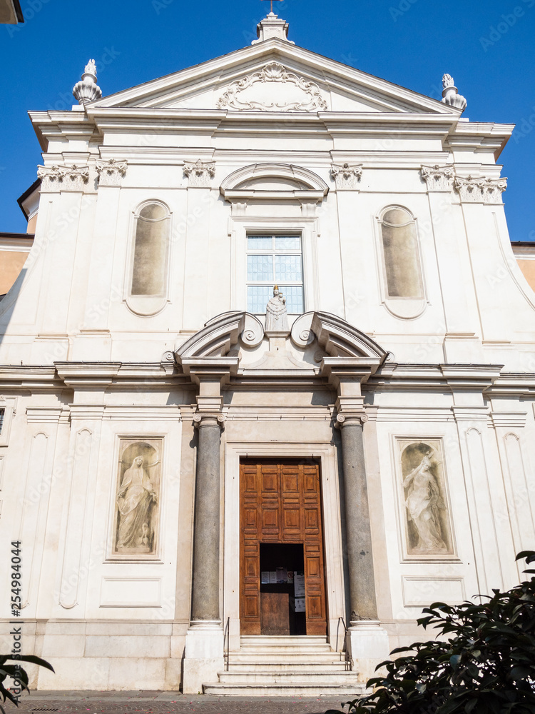 view of church Santa Maria della Carita in Brescia
