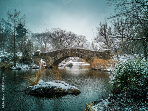 Gapstow Bridge In Central Park, New York City