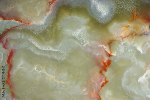 Fototapeta Naklejka Na Ścianę i Meble -  Green onyx with beautiful veins, the surface of natural stone from Italy