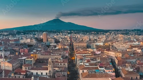 Etna Volcano in Sicily, Italy photo