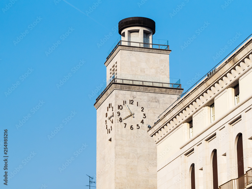 clock tower Torre della Rivoluzione in Brescia