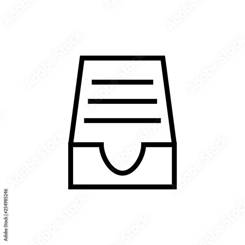 Archive icon. File sign