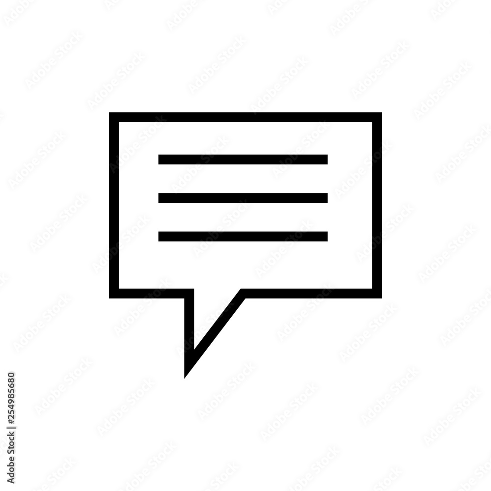Comment icon. Social media sign Comment icon. Social media sign