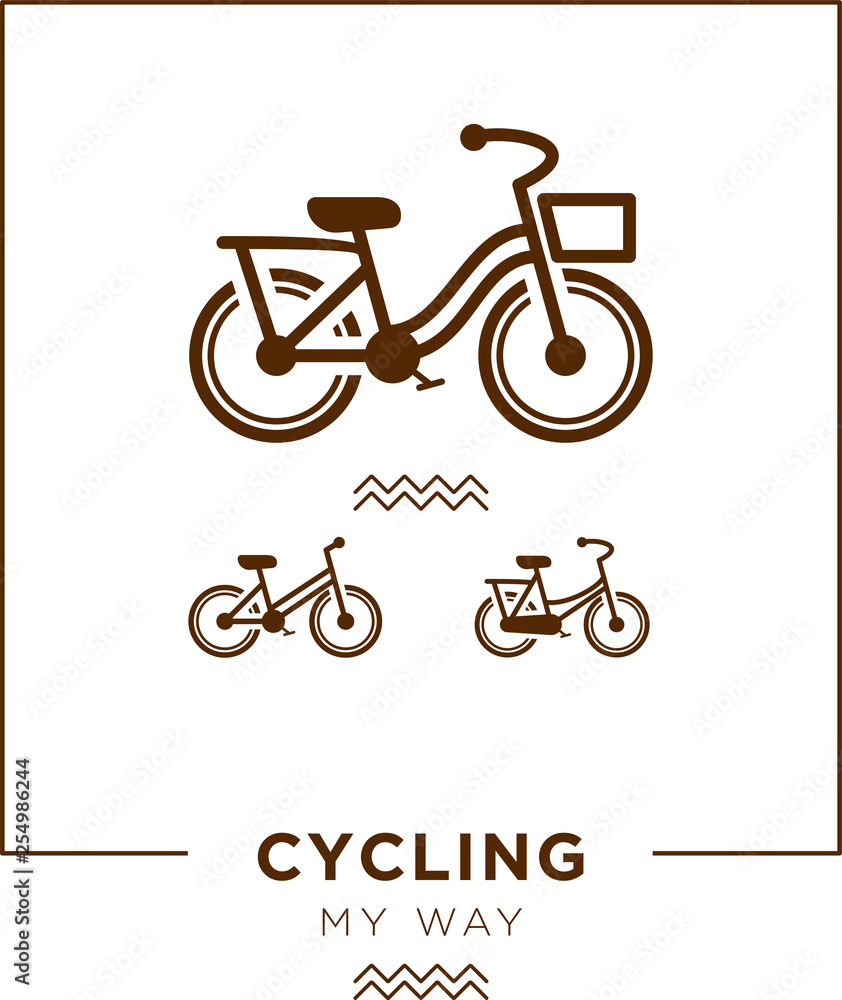 Fototapeta premium Cycling my way